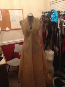 draping, before I added the rhinestones